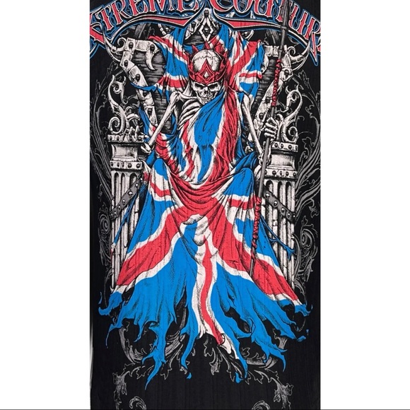 Xtreme Couture by Affliction Men's Button Down Woven Shirt Fortress Black - Picture 5 of 12